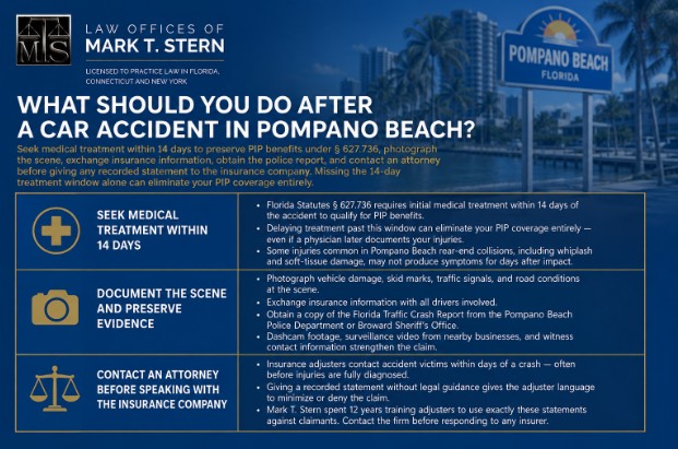 What Should You Do After a Car Accident in Pompano Beach?